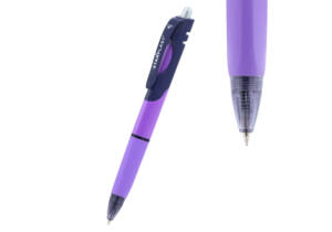 Bolígrafo con antideslizante cuerpo triangular 0.7mm morado