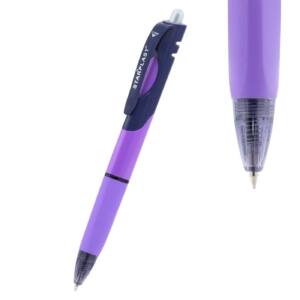 Bolígrafo con antideslizante cuerpo triangular 0.7mm morado