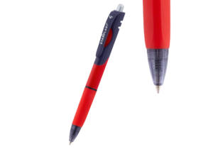 Bolígrafo con antideslizante cuerpo triangular 0.7mm rojo