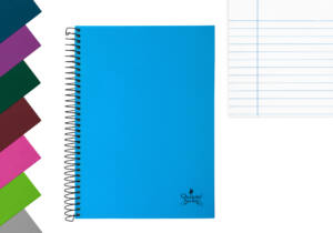 Cuaderno espiral A5 80H 90g/m2 líneas tapa forrada