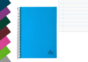 Cuaderno espiral A5 80H 90g/m2 pauta 2.5 tapa forrada