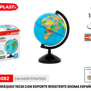 Globo Terráqueo 10cm Con Soporte en Español