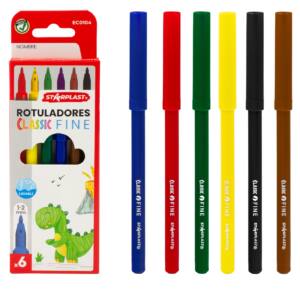 6 Rotuladores Básicos Fine