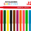Rotuladores Fine 12
