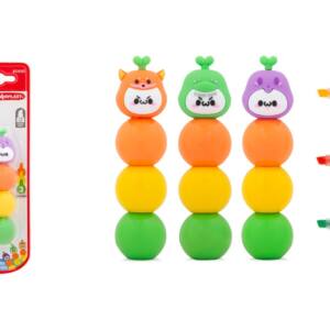 3 Mini Marcadores en 1 Desmontable Punta Bisel