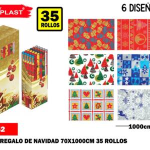 Papel de regalo navidad 70cm x 10m