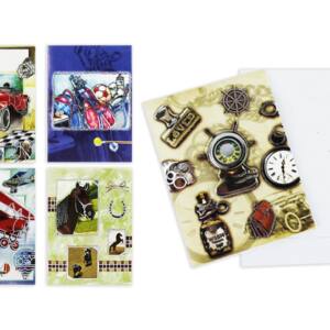 Mini tarjeta de felicitación diseños variados 95x66mm