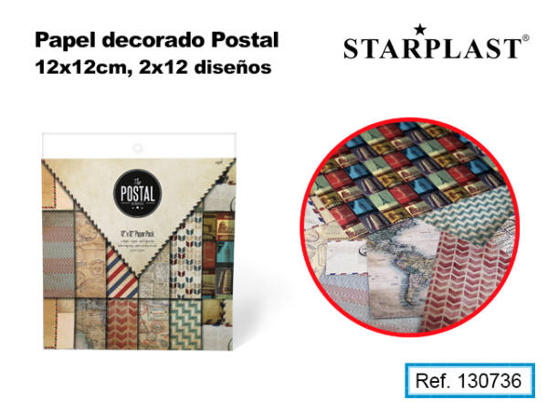 PAPEL DECORADO 12x12 SOBRE