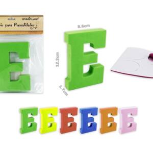 Letra E goma eva 122x17mm