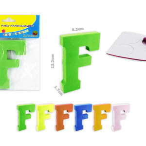 Letra F goma eva 122x17mm