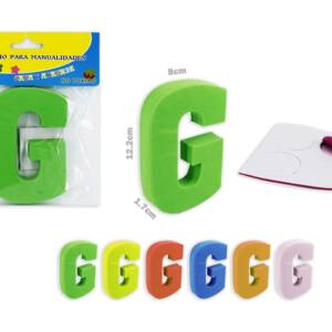 Letra G goma eva 122x17mm