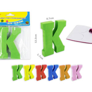 Letra K goma eva 122x17mm