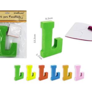 Letra L goma eva 122x17mm