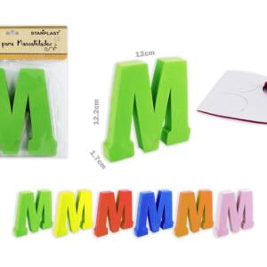Letra M goma eva 122x17mm