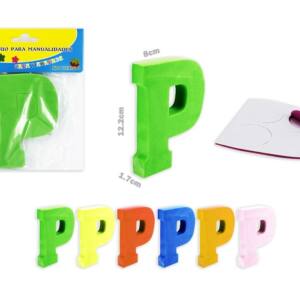 Letra P goma eva 122x17mm