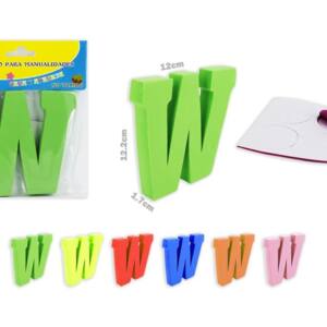 Letra W goma eva 122x17mm