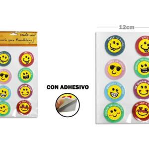 Pegatinas goma eva diseño cara frases