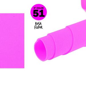Goma eva 40x60cm 2mm N52 rosa flúor 10U