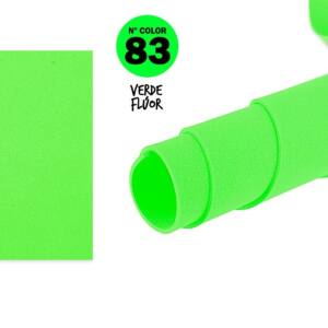 Goma eva 40x60cm 2mm N83 verde flúor 10U