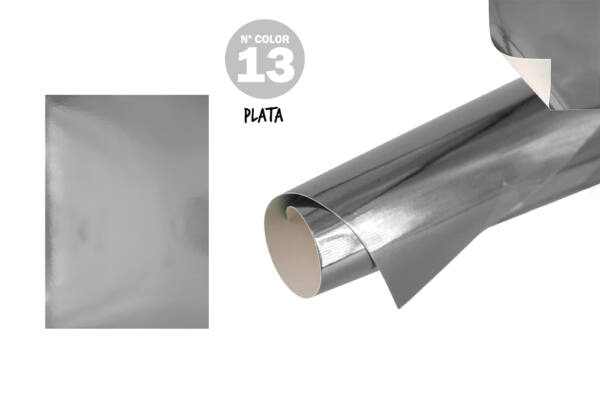 Cartulina metalizada 50x65cm 10U N13 plata
