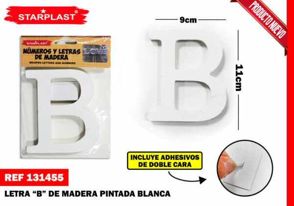 LETRA MADERA B 11CM