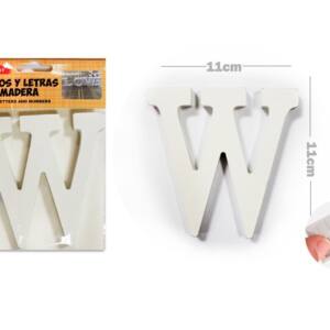 Letra de madera blanca W 11cm