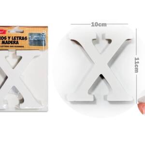 Letra de madera blanca X 11cm