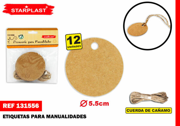 ETIQUETA MANUALIDAD 12PCS