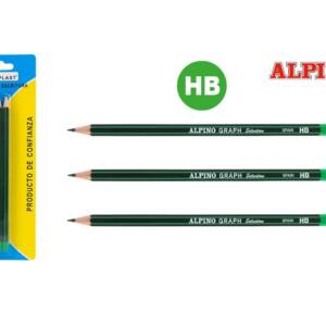 3 Lápices Hexagonales Alpino HB