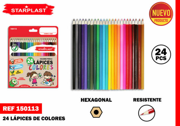 LAPICES DE 24 COLORES