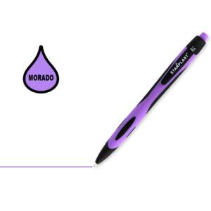 Bolígrafo 1.0mm tinta gel morado