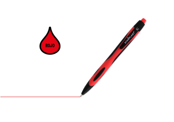 Bolígrafo 1.0mm tinta gel rojo