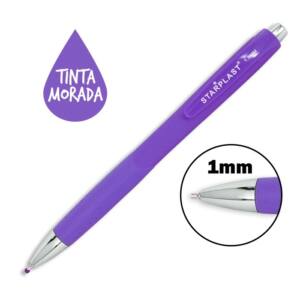 Bolígrafo 1.0mm tinta gel morado