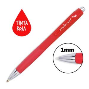 Bolígrafo 1.0mm tinta gel rojo