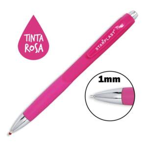 Bolígrafo 1.0mm tinta gel rosa