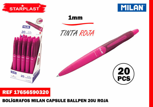 EU-BOLIGRAFO CAPSULE PEN ROJO