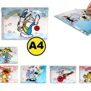 Sobre cierre botón diseño infantil A4