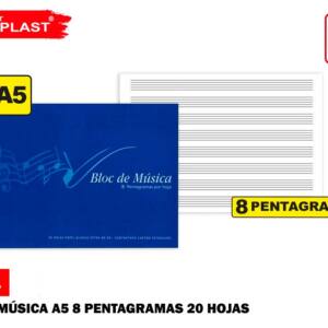 EU-BLOCK MUSICA 8`PENTAGRAMAS 20H