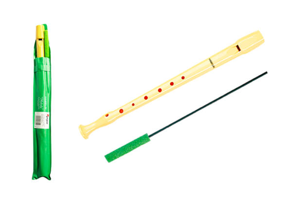 Flauta escolar con funda y limpiador