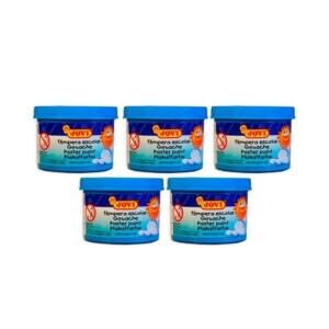 EU-TEMPERA JOVI 5 BOTES 35ML AZUL CYAN 50321