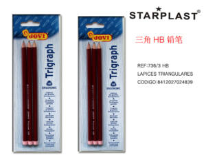 EU-LAPICES JOVI TRIGRAPH HB 3PCS