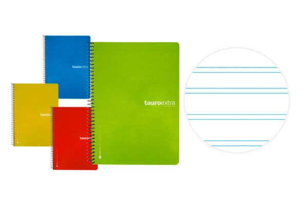 Cuaderno espiral A5 80H 63g/m2 pautado 2.5 tapa blanda