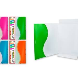 Carpeta solapas A4 con gomas bicolor