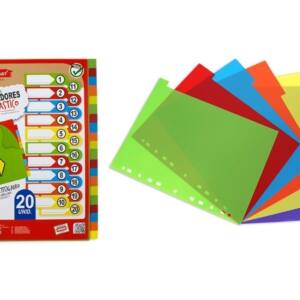 Separadores multitaladro de colores 20U