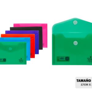Sobre PP 17 x 12 cm colores básicos