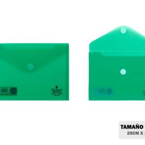 Sobre PP 25 x 18 cm verde