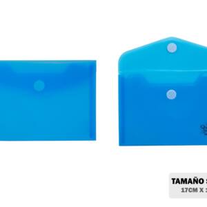 Sobre PP A6 17 x 12 cm azul