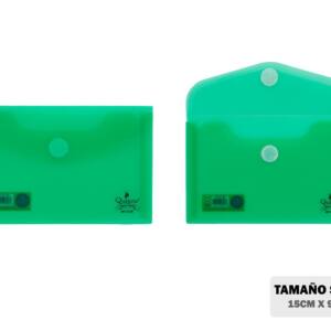 Sobre PP A7 15 x 9.5 cm verde