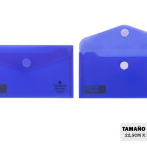 Sobre PP 22.5 x 12.5 cm azul marino