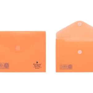 Sobre plástico 25x18cm cierre Velcro® naranja